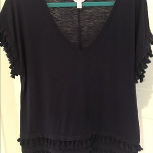 Lilly Pulitzer T Shirt Navy Blue EUC